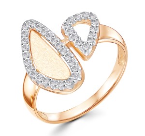 Золотое кольцо с фианитом