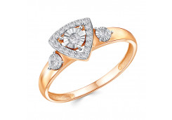 Золотое кольцо с фианитом