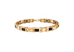 Золотой браслет с ониксом