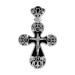 Крест из серебра с эмалью