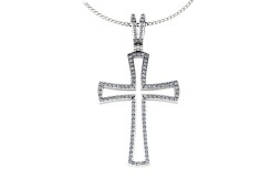 Серебряная подвеска с фианитом