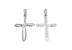 Серебряная подвеска с фианитом