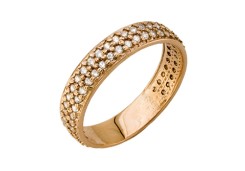 Золотое кольцо с фианитом