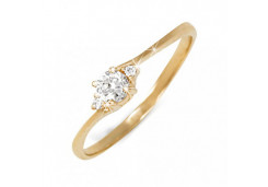 Золотое кольцо с фианитом