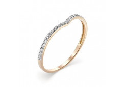 Золотое кольцо с фианитом