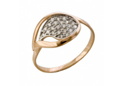 Золотое кольцо с фианитом