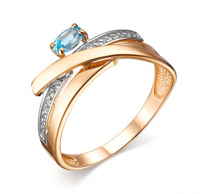 Золотое кольцо с топазом