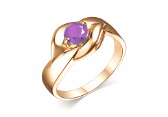 Золотое кольцо с аметистом