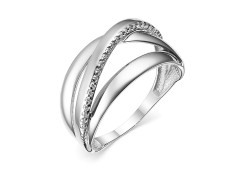 Серебряное кольцо с фианитом