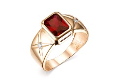 Золотое кольцо с гранатом