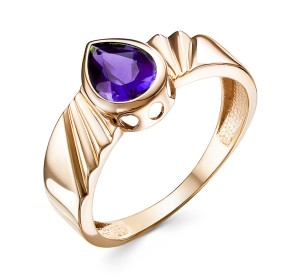 Золотое кольцо с танзанитом