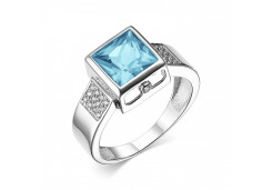 Серебряное кольцо с топазом