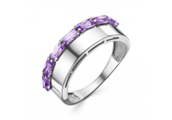Серебряное кольцо с аметистом