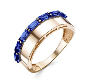 Золотое кольцо с корундом