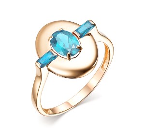 Золотое кольцо с топазом