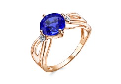 Золотое кольцо с корундом