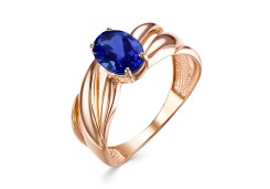 Золотое кольцо с корундом