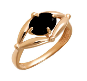 Золотое кольцо с агатом