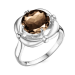 Серебряное кольцо с раух-топазом