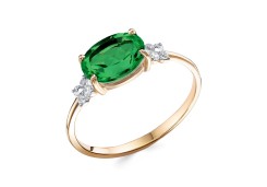 Золотое кольцо с турмалином