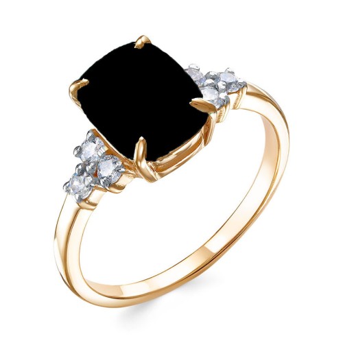 Золотое кольцо с агатом