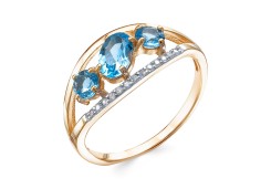 Золотое кольцо с топазом