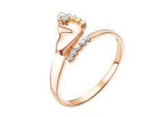 Золотое кольцо с фианитом