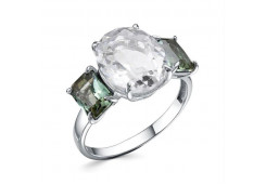 Серебряное кольцо с полудрагоценными камнями