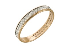 Золотое кольцо с фианитом