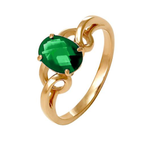 Золотое кольцо с турмалином