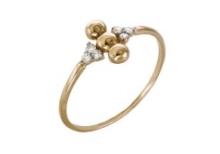 Золотое кольцо с фианитом