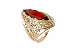 Золотое кольцо с ситаллом