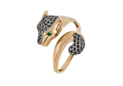 Золотое кольцо с фианитом