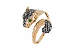 Золотое кольцо с фианитом