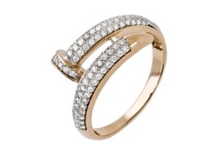 Золотое кольцо с фианитом