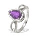 Серебряное кольцо с аметистом