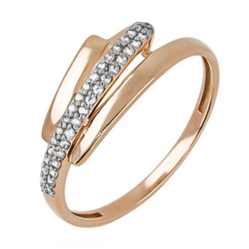 Золотое кольцо с фианитом