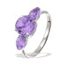 Серебряное кольцо с аметистом