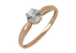 Золотое кольцо с фианитом