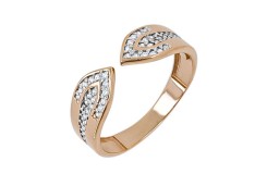 Золотое кольцо с фианитом