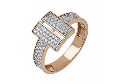 Золотое кольцо с фианитом