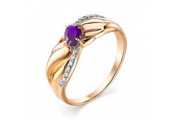 Золотое кольцо с танзанитом