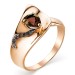 Золотое кольцо с раух-топазом