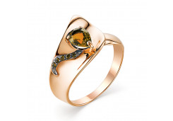 Золотое кольцо с султанитом