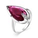 Серебряное кольцо с корундом