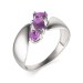 Серебряное кольцо с аметистом