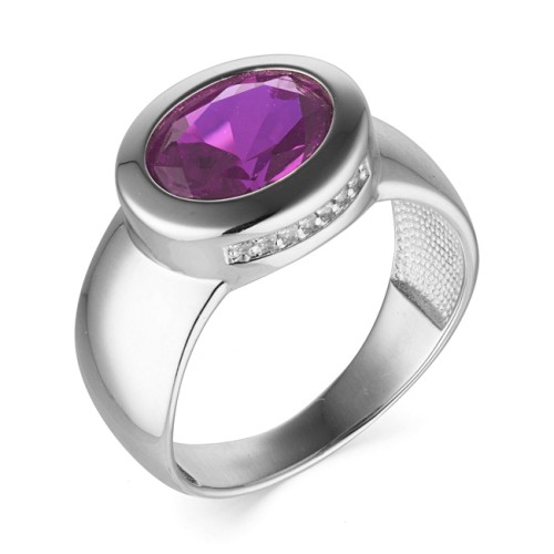 Серебряное кольцо с аметистом