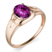 Золотое кольцо с аметистом
