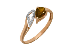 Золотое кольцо с султанитом