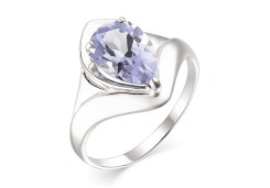 Серебряное кольцо с танзанитом